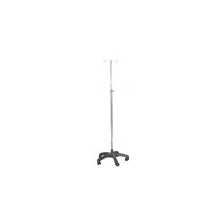 AJ-H0411     Stainless Steel Mobile I.V. Pole with 5 Castors