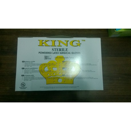 Gant chirurgical Latex marque King